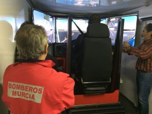Curso de conducción segura a los bomberos de Murcia 2017