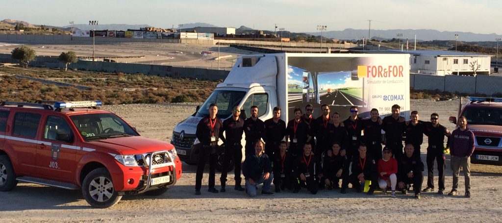 Curso de conducción segura a los bomberos de Murcia 2019